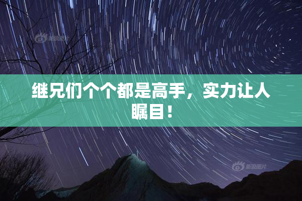 继兄们个个都是高手，实力让人瞩目！