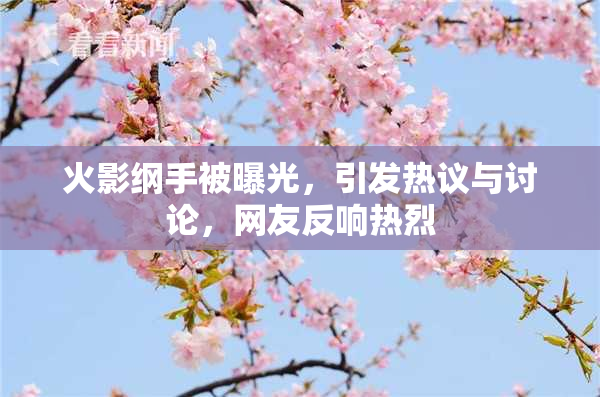 火影纲手被曝光，引发热议与讨论，网友反响热烈