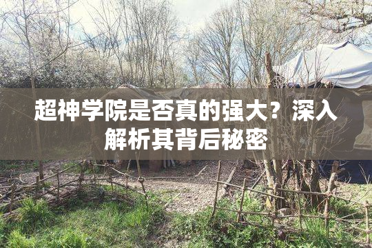 超神学院是否真的强大？深入解析其背后秘密
