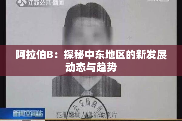 阿拉伯B：探秘中东地区的新发展动态与趋势