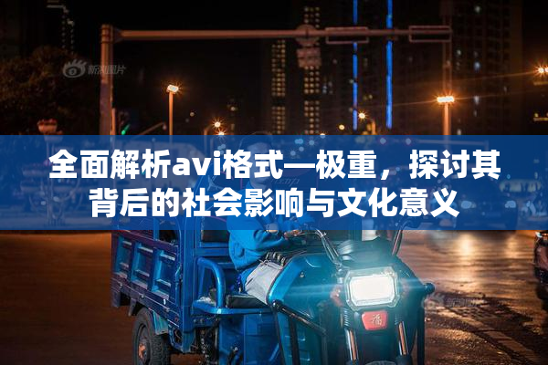 全面解析avi格式―极重，探讨其背后的社会影响与文化意义