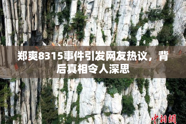 郑爽8315事件引发网友热议，背后真相令人深思