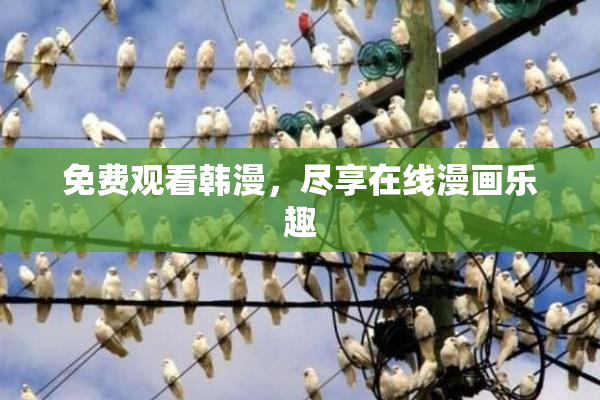 免费观看韩漫，尽享在线漫画乐趣