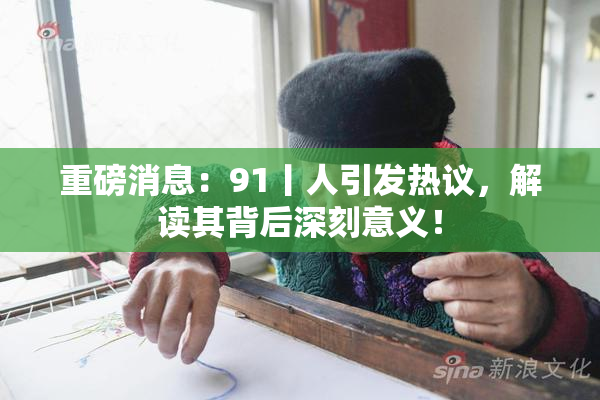 重磅消息：91丨人引发热议，解读其背后深刻意义！
